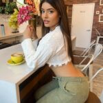 Daniella Salvi Instagram - Caught sippin ☕️ @revolve