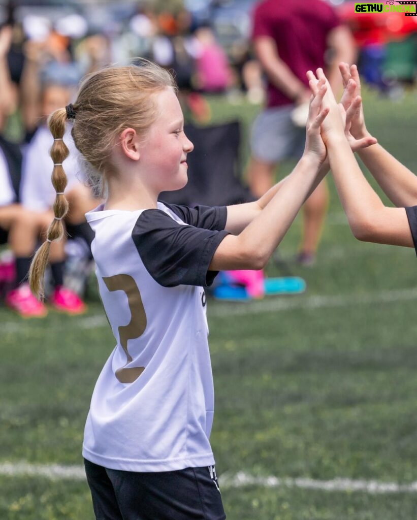 Danielle Busby Instagram - So proud of my little RI Ri! The look on her face says it all! She scored her first goal of the season. She usually doesn’t get many opportunities to shoot on goal because she primarily plays defense. They moved her up in the second half today and she took advantage of it! @htxsoccer #firstgoal #soccer #outdaughtered #itsabuzzworld.