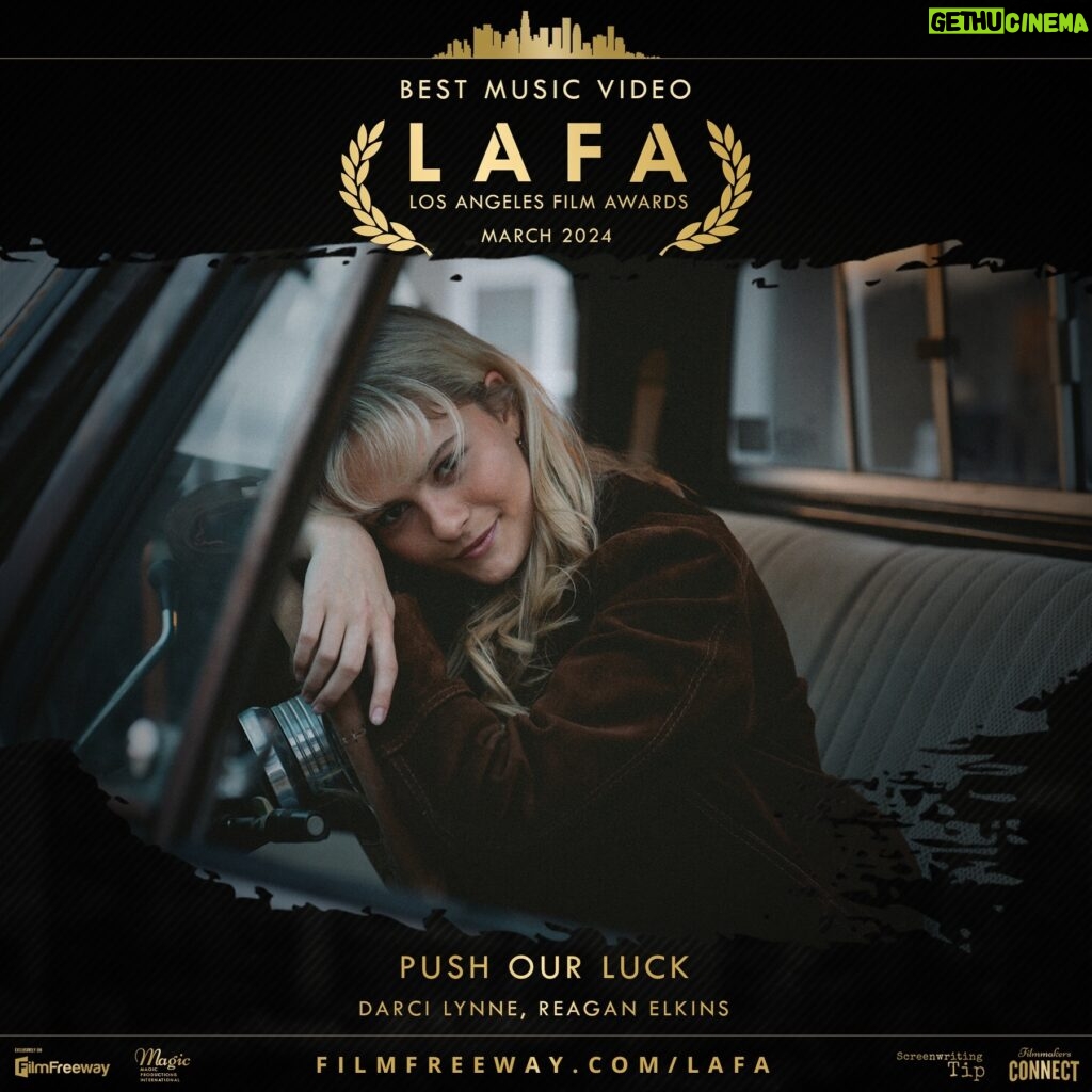 Darci Lynne Farmer Instagram - So honored to announce that the “Push Our Luck” music video has won Best Music Video at the @lafilmawards 🤗 INSANE. Thank you to everyone who helped make this happen and thank you to all for appreciating this project 🤍