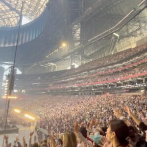 Darci Lynne Farmer Instagram - ”I consider that our present sufferings are not worth comparing with the glory that will be revealed in us.“
‭‭Romans‬ ‭8‬:‭18‬ ‭NIV‬‬

Rang in the new year with 55,000 people who showed up for Jesus. What a dream to witness our generation holding on to the hope that something greater awaits.  Whatever this world has to offer will waste away but the love that God has for us transcends any timeline. 

Praise God for late night laughs, texas roadhouse, naps, the sweetest friends, for music, and for His word. 

Whoever is reading this, you are loved! Take this life God has placed you in and run with it. You have purpose in Christ and no one can take that away from you. Seek love above all and wear the heart of God on your sleeve, it’s kind of fun :) 
 

#passion #passion2024