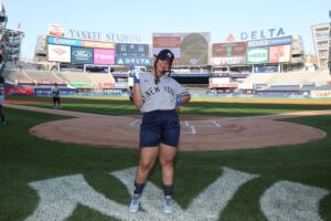 Dascha Polanco Instagram - Coming together at the Yankee Stadium and all for the kids; Thank you for having me. 💙 

@pitcchinfdn
@cc_sabathia
@ambersabathia

#pif #pitcchin #foundation #nonprofit #giveback #donate #yankees #baseball #auction #silentauction #win #prize