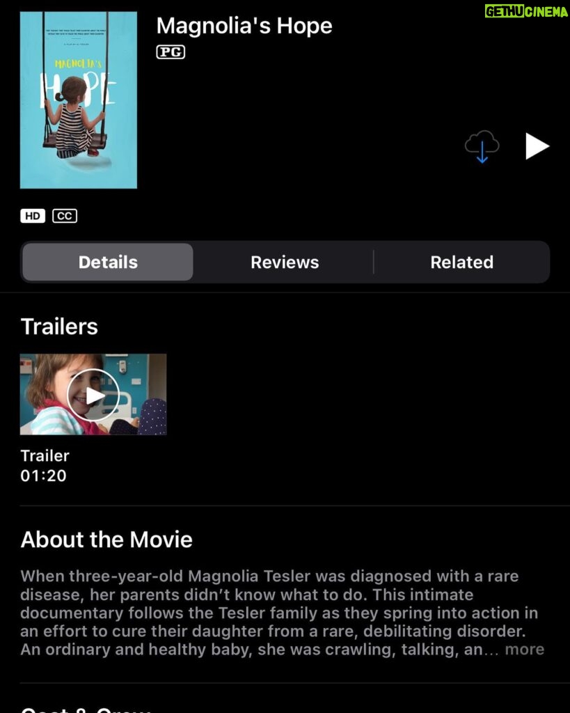 Deborah Ann Woll Instagram - Just bought this Documentary my friend A.J. Tesler made about his daughter with Rett Syndrome. $10.99 buy or $4.99 rental. He and his wife Jenny Starnes Tesler have been working hard to raise funds and spread the word about this disease. Please help spread the word. Thanks! @magnoliashope @ajtesler @rettsyndromeorg