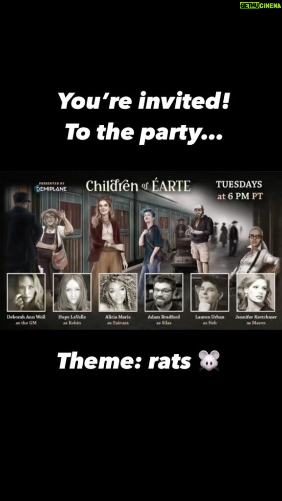 Deborah Ann Woll Instagram - Tonight on @demiplanerpg twitch. With @aliciamariebody @laurenoboe @hopelavelle @dreamwisp @badeyeadam