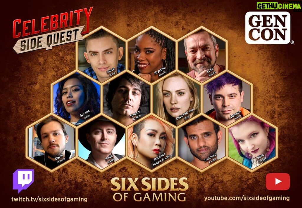 Deborah Ann Woll Instagram - Thrilled to be heading to @gen_con this year for all the #ttrpg and #boardgaming fun!! I’ll be playing with Celebrity Side Quest. Just look for me under Six Sides of Gaming on the event list. Can’t wait to see so many of my gaming world friends. Yay!