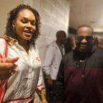 Demetria McKinney Instagram - #aboutlastnight Went out to see @newedition in concert with @cviro4real and @dallasthestylist and had such a great time! Got all #cute in #burberry and Cai rocked @fendi. Big shouts to @realjohnnygill22 #newedition #music #goodtimes #fashion #microlocs #hair #naturalhair #Fendi #concertoutfit