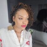 Demetria McKinney Instagram - #aboutlastnight Went out to see @newedition in concert with @cviro4real and @dallasthestylist and had such a great time! Got all #cute in #burberry and Cai rocked @fendi. Big shouts to @realjohnnygill22 #newedition #music #goodtimes #fashion #microlocs #hair #naturalhair #Fendi #concertoutfit