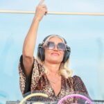 Denise Van Outen Instagram - @discoliscious BRIGHTON @brightoni360official with @jamsaxx 🎷@showellientertainment roller dancers 🛼🪩What a weekend! Thank you to those who came and partied with us. 🌈🥂 my playsuit is by @woowooboutique 🫶🏼 fan available At DISCOLISCIOUS.com