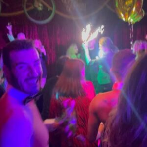 Denise Van Outen Instagram - ⭐️SURPRISE⭐️early 50th birthday party @bungabungaldn. My best friend @tamara71 organised a birthday bash inviting my family and closest friends. I was so shocked! I had no idea at all and I’m so grateful to her because I had the BEST time. Tamara you are one in a million and I love you so much. Thank you Thank you 🙏 ❤️to all the gang who came and surprised me, Love you all (reel to follow) ⭐️. Massive thanks to @bungabungaldn for making it so special. Love ya @charliegilkes @inception_group 🫶🏼 @thegourmetcakecompany for the most incredible cake (reel to follow) you are so talented and an all round brilliant woman 🫶🏼. @brett_d_cove for capturing special moments 📸. Last slide is my mum doing her ‘Kathy wiv a K” RAP in the Bunga talent contest Bringing the house down! Mum you are hilarious 🤣(77 yrs old, bloody legend, love you mum) . My actual birthday is the end of the month but I will be out of the country. Next stop🎉🇩🇪
