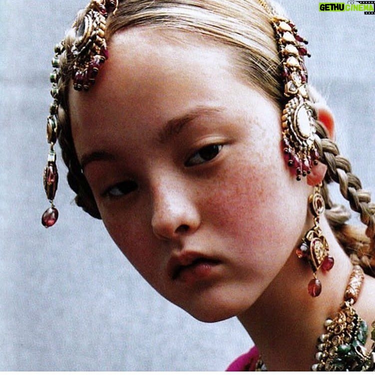 Devon Aoki Instagram - Freckle face @voguemagazine #14 #editorial #backintheday #frecklesmakingasplash 💦