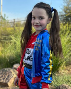 Diana Bolocco Instagram - Mi Harley Quinn…. 🥰Awww  #felizhalloween 🎃🎃🎃