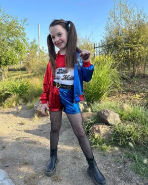 Diana Bolocco Instagram - Mi Harley Quinn…. 🥰Awww  #felizhalloween 🎃🎃🎃