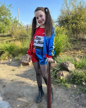 Diana Bolocco Instagram - Mi Harley Quinn…. 🥰Awww  #felizhalloween 🎃🎃🎃