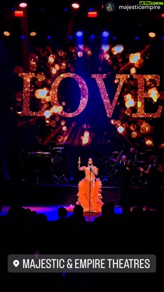 Diana Ross Instagram - Thank you to everyone at @majesticempire for sharing your “Beautiful Love” with me. Next stop: @acllive in Austin tonight! Link in bio. #dianaross #legacy24 #dianarossthankyou