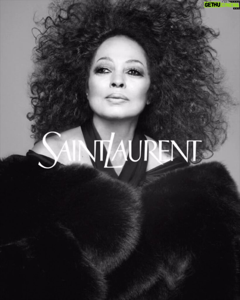 Diana Ross Instagram - Thank you @ysl, @anthonyvaccarello, @davidsimsofficial and @emmanueltomasini.