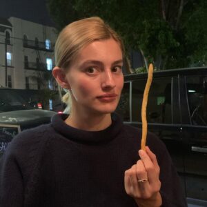 Diana Silvers Instagram - longest french fry ever #woah