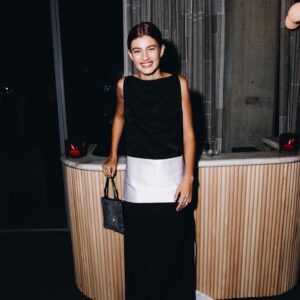 Diana Silvers Instagram - Thank you for having me @theacademy for the 2nd Annual Academy Museum Gala ♥️ Thank you @prada for the beautiful gown and @samiknighthair @lisaaharon for the gorgeous glam! 🪄 Styled by the one and only @chloehartstein 🏰