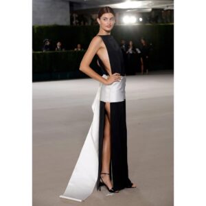 Diana Silvers Instagram - Thank you for having me @theacademy for the 2nd Annual Academy Museum Gala ♥️ Thank you @prada for the beautiful gown and @samiknighthair @lisaaharon for the gorgeous glam! 🪄 Styled by the one and only @chloehartstein 🏰