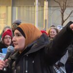 Diane Guerrero Instagram - We were out hundreds strong at @citi HQ in NYC. No business as usual for financial partners in genocide. Keep divesting! Keep the pressure. The erasure of our Palestinian siblings has to stop. We need a CeaseFire Now! End to APARTHEID and the occupation.