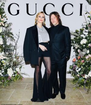 Diane Kruger Instagram - The most beautiful jewel was in my arms @bigbaldhead 😊 but wow @gucci @bencercio ❤️ Your High Jewelry is stunning 😍 Thank you @jonathan_huguet @williambartelmakeup @yoannfernandez