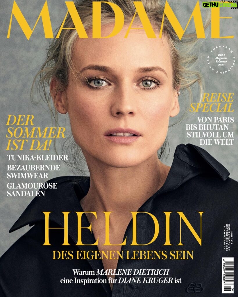 Diane Kruger Instagram - Die neue Ausgabe der MADAME ist da. Gut gemacht, liebe Kolleginnen und Kollegen!