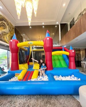 Diane Medina Instagram - My House, My Child, My Rules! Kahit maglagay pa ako ng inflatables sa loob okay lang! 🤣🤣🤣