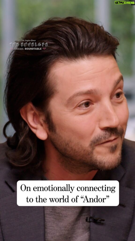 Diego Luna Instagram - @diegoluna_ dives into his acting process and how he emotionally connected to the sci-fi world of #Andor Watch Diego Luna, Patrick Stewart, Christina Ricci, Jeremy Strong, Helen Mirren and Bella Ramsey on #TheEnvelope #Emmys Drama Roundtable at the link in bio or at http://latimes.com/envelope #Emmy #Andor #StarWars