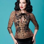 Dita Von Teese Instagram - Have you been on the waiting list for a certain #ditacardigan ? We’ve restocked some of our bestsellers, so don’t miss out this time around! ✨🐆@wheelsanddollbaby