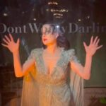 Dita Von Teese Instagram - Enjoyed the premiere of #dontworrydarling tonight, it’s glamorous and thrilling, a must see! (can’t understand why no one was using this photo opp at the after party the right way…) Thank you @oliviawilde and @ariannephillips for including me in the film, and @libatique for making the scene I was in look so beautiful and decadent. Congratulations to everyone on @dontworrydarling #dontspoilitdarling #dontworrydarlingmovie PS… I’m totally blown away by #Glamonatrix ticket sales already in week one! 💥 🎥 @tiffanybartok Gown @jennypackham