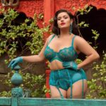 Dita Von Teese Instagram - @ditavonteeselingerie Savoir Faire in Turquoise, up to size 44G at ditavonteeselingerie.com 📷 of @vanesssaromo at the #tonyduquette #dawnridge house, by @sanchezzalba Hair @officialdanilohair Makeup @gregoryarlt Jewels @parenteconnie Stockists: @glamuseofficial @barenecessities @gigisfrills @trashydivalingerie @bellelacet @bustedbrashop @naughty_bettie