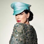 Dita Von Teese Instagram - English translation of  'FEMME DE TÊTE': Assertive woman. Soft but unyielding, this satin officers cap was inspired from @ditavonteese ‘s fetish modeling days, with a candy colored twist. (Obviously available in Black as well, we haven’t gone completely mad.) @ditavonteese by @travis_shinn Dresses: @maguydechadirac @lenahoschek @jennypackham Jewlery: @sillamjewelry #hoodxdita #travisshinn #ditavonteese #hoodlondon #millinery #vintagestyle #glamour