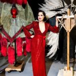 Dita Von Teese Instagram - Ready to make an entrance ✨ WWD got ready with @ditavonteese in Las Vegas! Photo 1: On the showgirl disc above the audience. Vintage Jubilee! showgirl headdress by Pete Menefee, costume by Michael Schmidt utilizing Swarovski Crystal. Photo 2: In my quick change dressing room, getting set to start the show. Photo 3: In Jenny Packham, posing with the car I drive out onstage… and sometimes down the Las Vegas Strip! Photo 4: Wearing Jenny Packham and posing with the Bob Mackie finale “Jewels” costumes Photo 5: My vanity area in my dressing room backstage at the legendary Jubilee Theater, which housed the last great Las Vegas showgirl revue. Report: @knowandtell 📸: @bfreedphoto