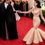 Dita Von Teese Instagram – #MetBall memories with @zacposen. 
I went to the Met Ball five or six times over the years, but this particular year, I had the best, most on-theme #CharlesJames inspired look. Scroll through for fitting pics plus a video Zac took while someone played a favorite song on their iPhone.