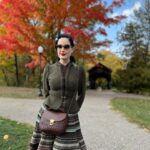 Dita Von Teese Instagram - Greetings from my hometown of #WestBranch Michigan! I made my first return to my hometown since my family and I left for California when I was 12. @tiffanybartok and @jaycebartok have been documenting my life with cameras since 2019, from at home, to Monte Carlo and Paris…and now back Michigan to revisit my childhood. Thank you, #Michigan for the epic Autumn color show, and thank you West Branch for welcoming me back so kindly. 🍂🧡🍁🐿️ (More on my Patreon)