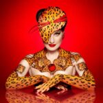 Dita Von Teese Instagram - 🐆 Totally feline myself in this body art by @nellyrecchia photographed by @sanchezzalba 💥 View the making-of at my exclusive community! (link in bio) #bodyart #bodypaint #nellyrecchia #cheetahvonteese #ayocheetah #dita #ditavonteese #burlesque