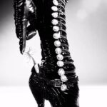 Dita Von Teese Instagram - A little #Teese of visuals created for #DitaLasVegas featuring #boots made just for me by @louboutinworld with @swarovski elements. And as always my @secretsinlace #fullfashionedstockings underneath… relaunching soon. 🎥 @jeremydangerpictures