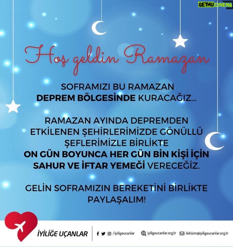 Doğa Rutkay Instagram - Dayanışmayla, el ele vererek, iyilikle, hoş görüyle geçsin bu ayımız da! Paylaşmanın, bereketi bölüşmenin tam zamanı. İmkanınız el verdiğince destek olmak isterseniz, hadi gelin sofrada tuzumuz olsun🙏🏼. @iyiligeucanlar ‘ı ilk günden beri destekliyor ve takip ediyorum… Yine ne güzel bir yola çıkıyorlar. İyi ki varsınız… Hepinizin desteklerini bekliyoruz🙏🏼