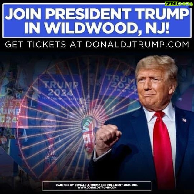 Donald Trump Instagram - SEE YOU TOMORROW—WILDWOOD, NJ!!!
