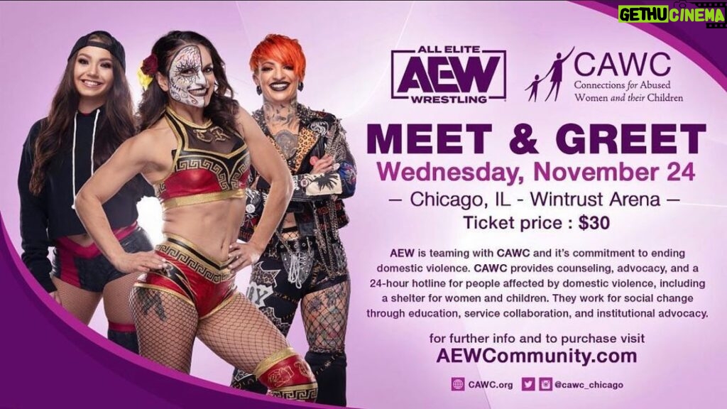 Dori Prange Instagram - Chicago Pals! Come hang out with us and raise money for an INCREDIBLY important cause! 💜 @cawc_chicago is committed to ending domestic violence. Using a self-help, empowerment approach, they provide a shelter for adults and children, counseling, advocacy, and a 24-hour hotline for people affected by domestic violence. If you are not from the area and you would like to donate directly the link is in my bio!