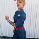 Dori Prange Instagram – Ruby the Riveter ❤️

@oldewrestling