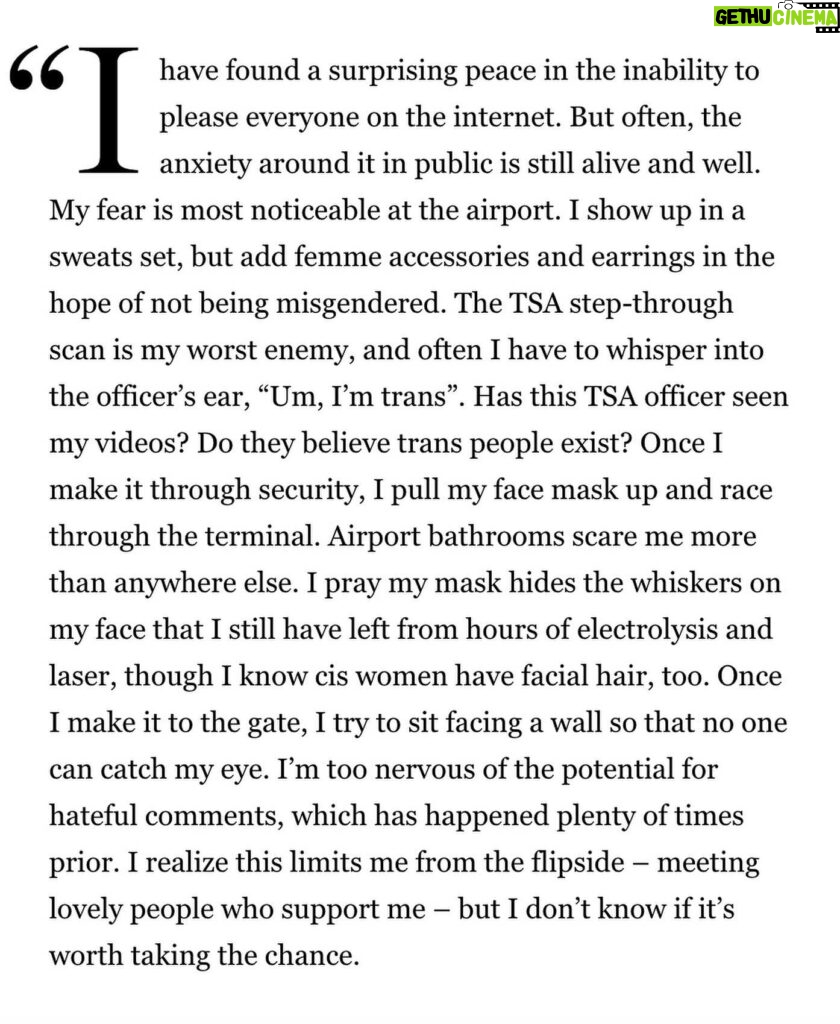Dylan Mulvaney Instagram - Starting 2024 with a new passport and an essay I wrote for @portermagazine on my pledge to stop people pleasing. Here’s to ease through tsa and the year ahead ❣️✈️ essay link in bio !