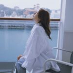 林莎 Instagram - 在海上飄啊飄的一天 🛳️ ～ @msccruisesofficial 地中海榮耀號 ⚓️ 🎬 #食尚玩家