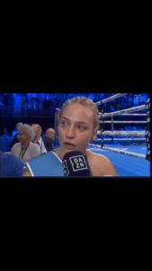Ebanie Bridges Instagram - Straight after a dominating win against the longest reigning world champion in my division…. 😉 #Facts #IBFWorldChampion #EbanieBridges #BlondeBomber #SorryForTheSwearingNOT