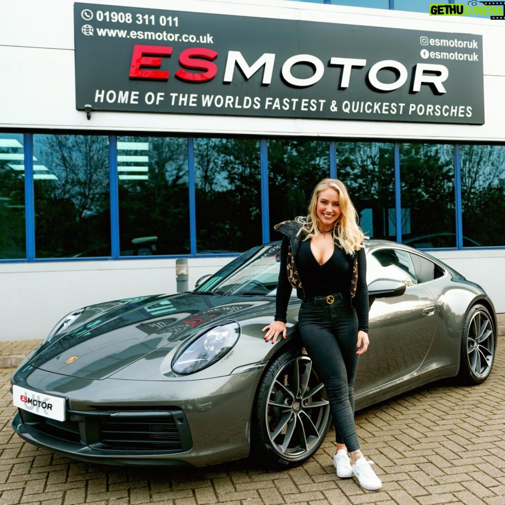 Ebanie Bridges Instagram - When it comes to Porsches and power @esmotoruk are the Don. So there was no question that when I wanted more power and grunt I had to take it there. With their specialised exhaust systems and bespoke tuning they took my #922 911 Carrera to the next level😮‍💨 I was shocked with the results 😱 Subscribe to @esmotoruk YouTube and see what we did, how it goes and my reactions (link also in bio) I was also lucky enough for them to take me out in @moltonchambers Turbo S #ES1500 🤤 what an experience 💦 #Porsche #911 #ESMotors #CarRacing