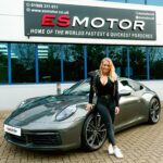Ebanie Bridges Instagram – When it comes to Porsches and power @esmotoruk are the Don. So there was no question that when I wanted more power and grunt I had to take it there. With their specialised exhaust systems and bespoke tuning they took my #922 911 Carrera to the next level😮‍💨 I was shocked with the results 😱 
Subscribe to @esmotoruk YouTube and see what we did, how it goes and my reactions (link also in bio) 

I was also lucky enough for them to take me out in @moltonchambers Turbo S #ES1500 🤤 what an experience 💦

#Porsche #911 #ESMotors #CarRacing