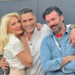 Eleni Menegaki Instagram - Έχω περάσει πολλές όμορφες στιγμές με αυτά τα δυο ξεχωριστά αγόρια #eleni #happytime @d_ougarezos @georgepapakostas @megatvcom