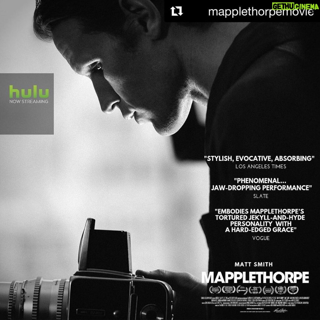 Eliza Dushku Instagram - THIS! MAPPLETHORPE NOW ON HULU 💚🖤📷🎥 #Repost @mapplethorpemovie with @get_repost ・・・ Starting today, you can stream #Mapplethorpe starting #MattSmith on @hulu #MapplethorpeMovie @goldwynfilms