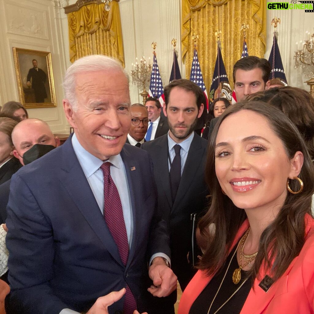 Eliza Dushku Instagram - We were invited to @WhiteHouse by @POTUS last week to attend the signing of the “Ending Forced Arbitration for Sexual Harassment & Sexual Assault Bill” into LAW. This new law will protect women & men from being bound by oppressive, unfair, secretive clauses in their employment contracts, clauses that protect abusers/harassers before they commit their shi**y acts. This has been the standard practice in the entertainment industry & MANY others for too long. This new law is being described as one of the most important labor/employment laws of the last 100 years. For me, this was closure & a new beginning. Unexpected, surreal, humbling, validating, one of the most meaningful roles in my life/story. You never know what the universe might present. When pain becomes a propellor to help others, when there was an opening to play a small part in something so much bigger than me, I’m feeling a modicum of real satisfaction & some true peace. President Biden & VP Kamala Harris spoke & shared genuinely in a highly personal manner with me & the other brave women in attendance. We had been subpoenaed & came to testify before the Judiciary Committee of the U.S. Congress last November — which led to the bill’s passage in the Senate, then to the President’s desk for signature on Thursday. POTUS & VP could not have been more real, present, & gracious. Congresswoman @CheriBustos & her colleagues in the House & Senate from both sides of the aisle, a huge heartfelt THANK YOU for your leadership & courage. You improve lives w/ this legislation. Big ups to @GretchenCarlson who has been steadfast in pushing this bill towards its bipartisan victory. Ever grateful to my team, Barbara Robb, Neil J, Peter P, my rock- you rock. There’s more to be done. As our VP shared in her opening remarks, next up must be broader “forced arbitration” repeals to protect the rights of American workers in the context of wage theft, racial discrimination, & unfair labor practices. This is not partisan; as she said, it’s about right versus wrong. It’s good for all workers & for employers too. Thanks, from the bottom of my ♥️ to my family, peeps, & fans for your enduring support. Keep the faith 🙏