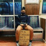Eliza Dushku Instagram – My niece, 16 years old, took this pic of her friend as they headed out to Franklin Park last night to peacefully protest for BLM. Let it really sink in.

All were well aware of the covid & unknown risks “we wore masks, did our best to social distance, & it was really cool- they had hand sanitizer stations set up all around—& it was SO peaceful, Yaya” she told me.

Since then she has self-quarantined away from her family at home for the next number of days— but she’s clear in her message & determination: that this was worth it, that this was/is necessary~ “I am going to be on the right side of history when we look back at this time one day,” she told me unwaveringly. Proud of them, these kids have guts, heart, & brains. I have some hope knowing they’re our future.

#blacklivesmatter #solidarity #humanity #justice #peace