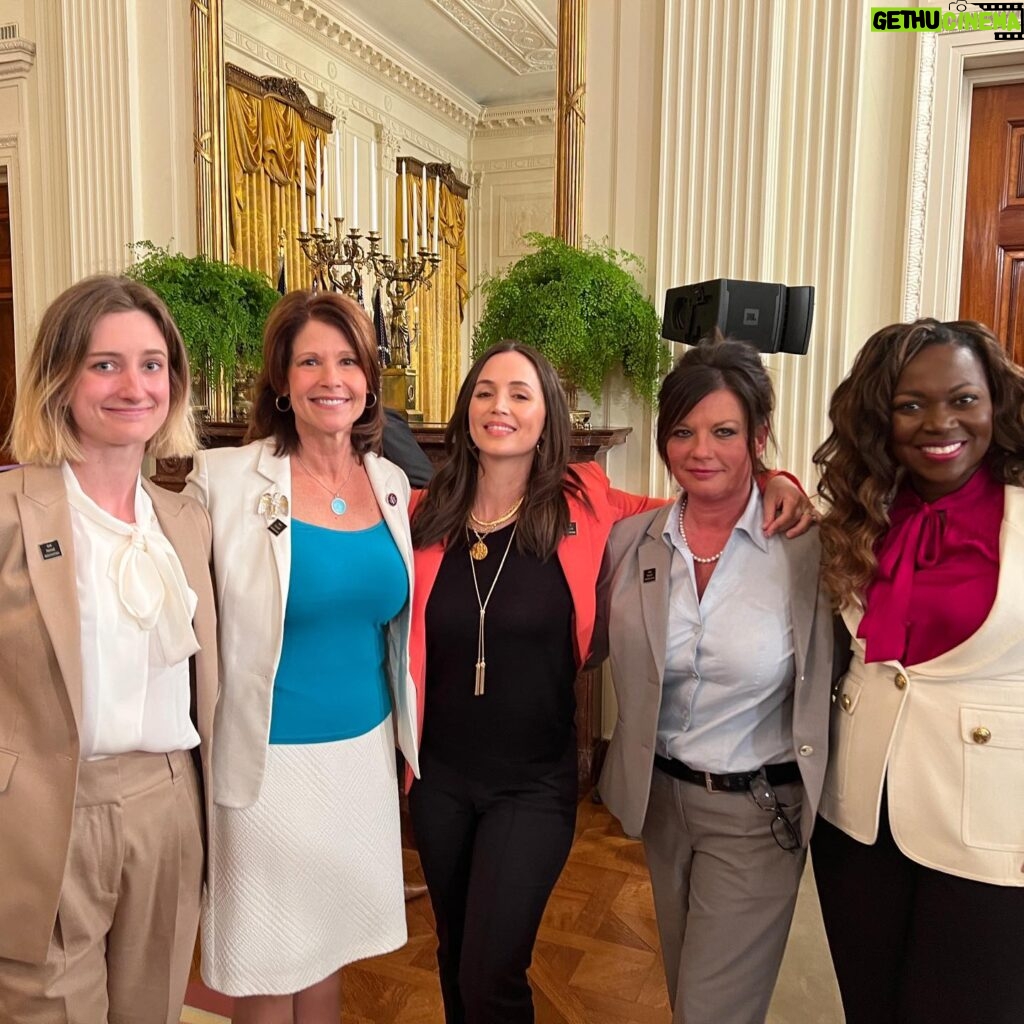 Eliza Dushku Instagram - We were invited to @WhiteHouse by @POTUS last week to attend the signing of the “Ending Forced Arbitration for Sexual Harassment & Sexual Assault Bill” into LAW. This new law will protect women & men from being bound by oppressive, unfair, secretive clauses in their employment contracts, clauses that protect abusers/harassers before they commit their shi**y acts. This has been the standard practice in the entertainment industry & MANY others for too long. This new law is being described as one of the most important labor/employment laws of the last 100 years. For me, this was closure & a new beginning. Unexpected, surreal, humbling, validating, one of the most meaningful roles in my life/story. You never know what the universe might present. When pain becomes a propellor to help others, when there was an opening to play a small part in something so much bigger than me, I’m feeling a modicum of real satisfaction & some true peace. President Biden & VP Kamala Harris spoke & shared genuinely in a highly personal manner with me & the other brave women in attendance. We had been subpoenaed & came to testify before the Judiciary Committee of the U.S. Congress last November — which led to the bill’s passage in the Senate, then to the President’s desk for signature on Thursday. POTUS & VP could not have been more real, present, & gracious. Congresswoman @CheriBustos & her colleagues in the House & Senate from both sides of the aisle, a huge heartfelt THANK YOU for your leadership & courage. You improve lives w/ this legislation. Big ups to @GretchenCarlson who has been steadfast in pushing this bill towards its bipartisan victory. Ever grateful to my team, Barbara Robb, Neil J, Peter P, my rock- you rock. There’s more to be done. As our VP shared in her opening remarks, next up must be broader “forced arbitration” repeals to protect the rights of American workers in the context of wage theft, racial discrimination, & unfair labor practices. This is not partisan; as she said, it’s about right versus wrong. It’s good for all workers & for employers too. Thanks, from the bottom of my ♥️ to my family, peeps, & fans for your enduring support. Keep the faith 🙏