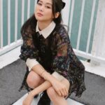 Eliza Sam Instagram - Channeling Wednesday vibes 🤵🏻‍♀️